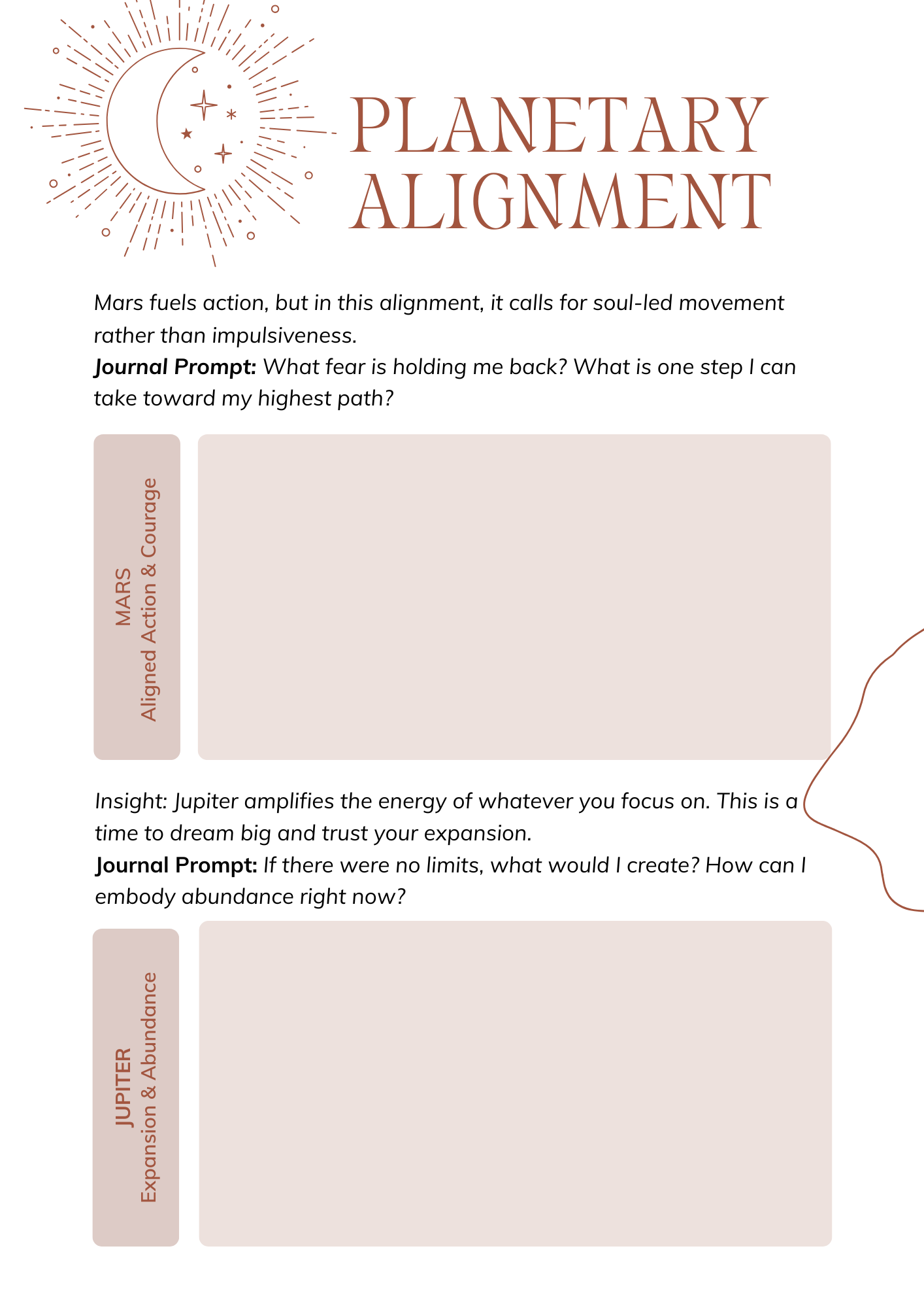 Celestial & Earth Rhythms: A Guided Journal for Cosmic & Sacred Alignments