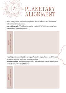 Celestial & Earth Rhythms: A Guided Journal for Cosmic & Sacred Alignments