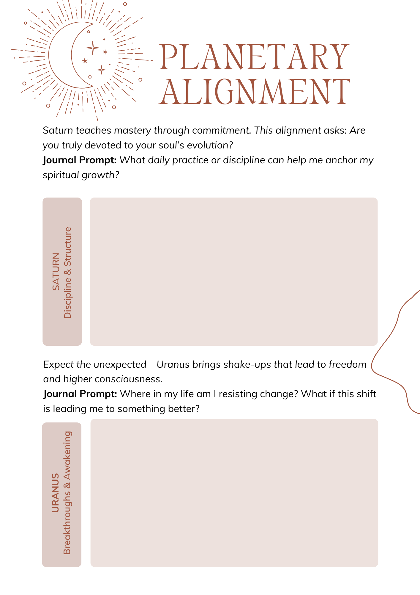 Celestial & Earth Rhythms: A Guided Journal for Cosmic & Sacred Alignments