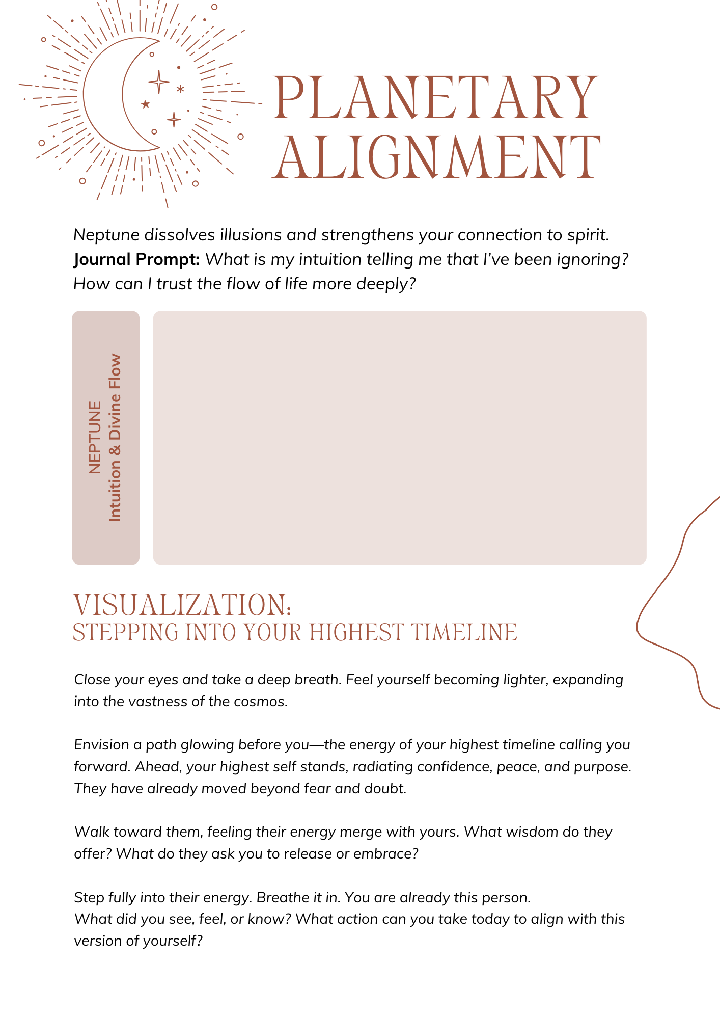 Celestial & Earth Rhythms: A Guided Journal for Cosmic & Sacred Alignments