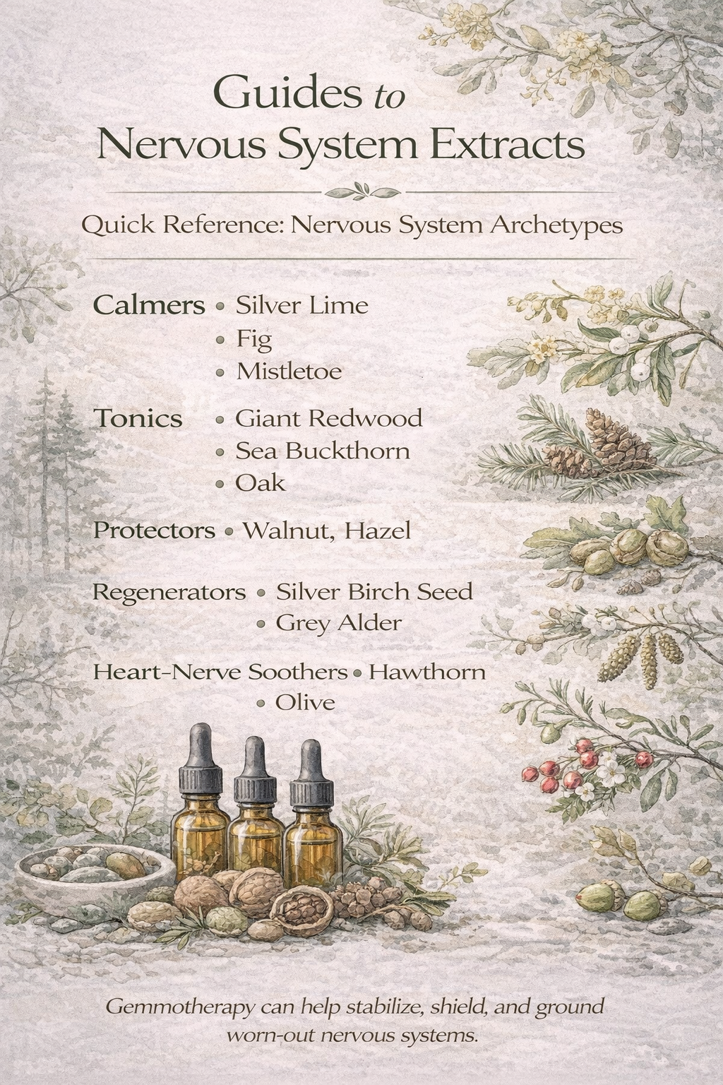 Gemmotherapy Nervous System Extracts