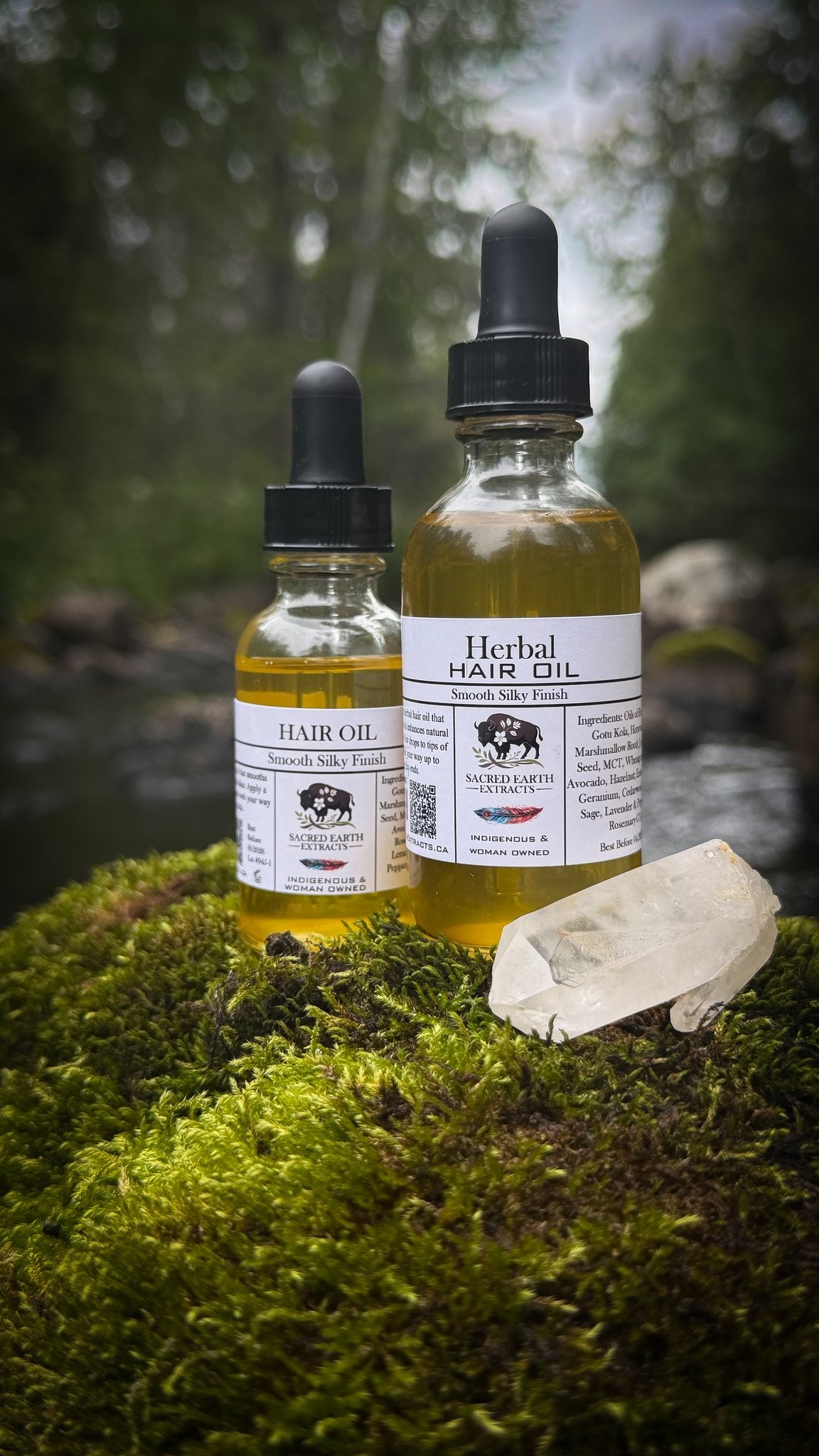 Two bottles of Herbal Hair Oil